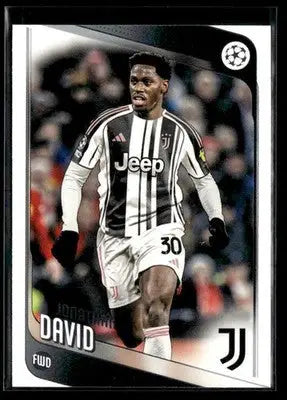 2025-26 Topps UEFA Club Competitions Jonathan David #17 Juventus