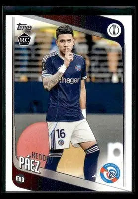 2025-26 Topps UEFA Club Competitions Kendry Páez #29 RC RC Strasbourg - Soccer Card Single