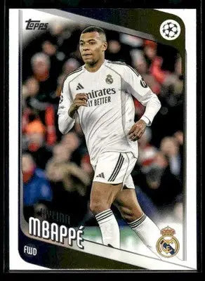 2025-26 Topps UEFA Club Competitions Kylian Mbappé #112 Real Madrid CF - Soccer Card Single