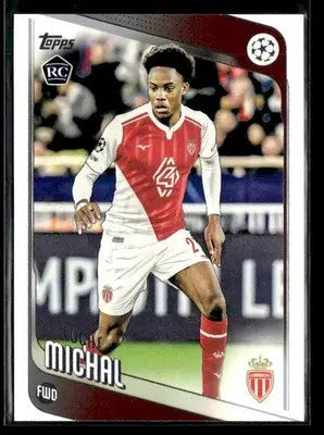 2025-26 Topps UEFA Club Competitions Lucas Michal #94 RC AS Monaco