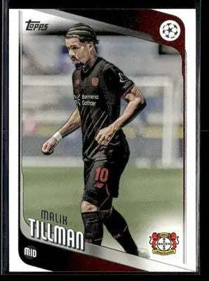 2025-26 Topps UEFA Club Competitions Malik Tillman #24 Bayer 04 Leverkusen