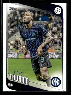 2025-26 Topps UEFA Club Competitions Marcus Thuram #48 Inter Milan - Soccer Card Single