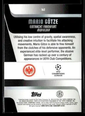 2025-26 Topps UEFA Club Competitions Mario Götze #162 Eintracht Frankfurt