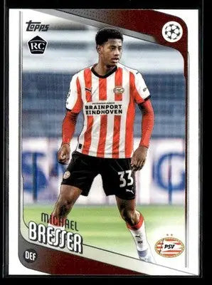2025-26 Topps UEFA Club Competitions Michael Bresser #146 RC PSV Eindhoven