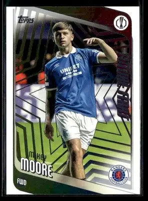 2025-26 Topps UEFA Club Competitions Mikey Moore #56 Glasgow Rangers