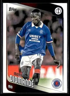 2025-26 Topps UEFA Club Competitions Mohamed Diomande #45 Glasgow Rangers