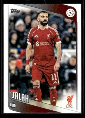 2025-26 Topps UEFA Club Competitions Mohamed Salah #136 Liverpool - Soccer Card Single
