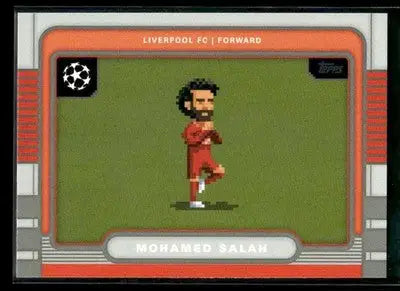 2025-26 Topps UEFA Club Competitions Mohamed Salah #8B-19 8-Bit Shots Liverpool - Soccer Card Single