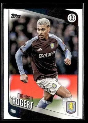 2025-26 Topps UEFA Club Competitions Morgan Rogers #197 Aston Villa