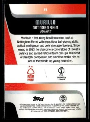 2025-26 Topps UEFA Club Competitions Murillo #88 Nottingham Forest