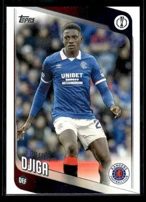 2025-26 Topps UEFA Club Competitions Nasser Djiga #140 Glasgow Rangers - Soccer Card Single
