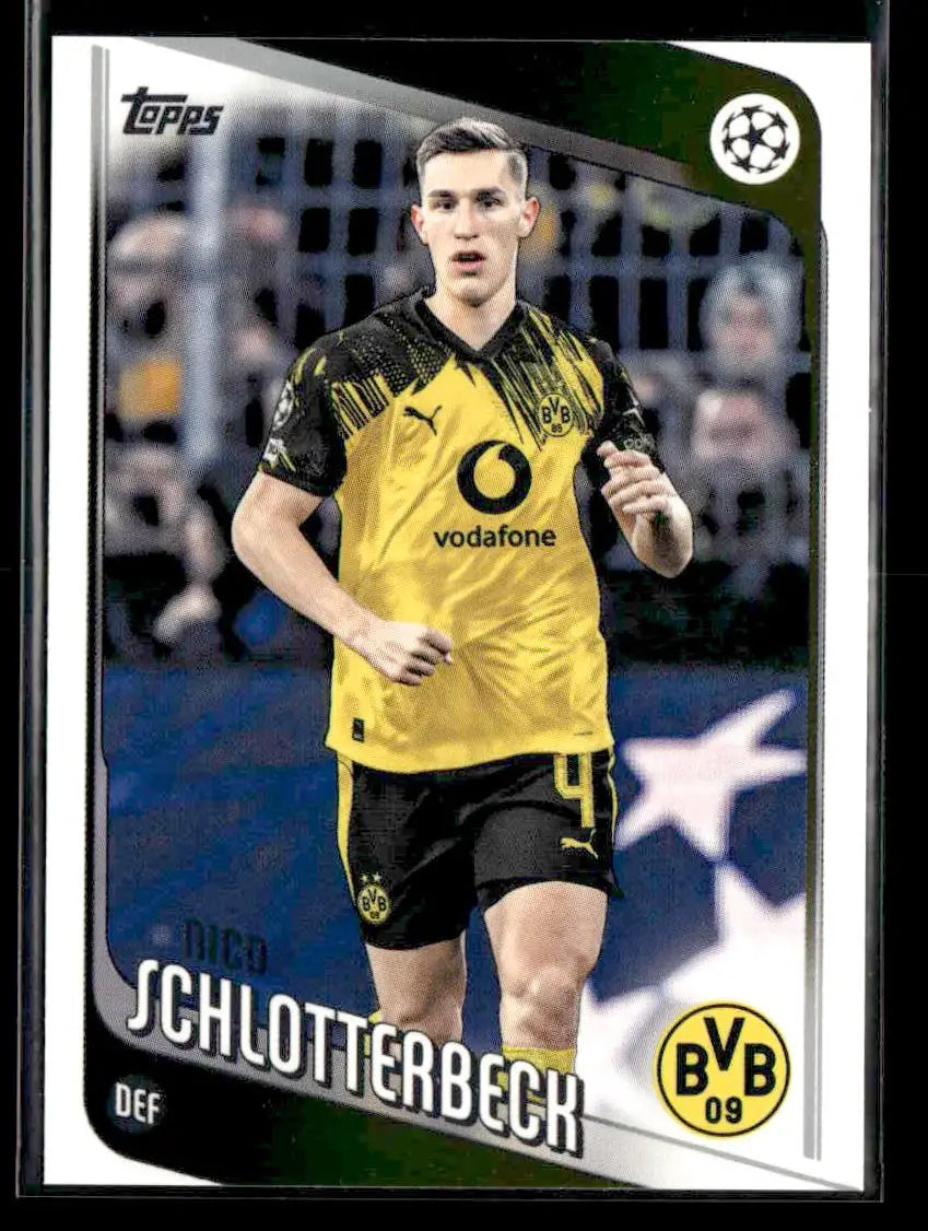2025-26 Topps UEFA Club Competitions Nico Schlotterbeck #99 Borussia Dortmund