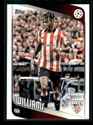 2025-26 Topps UEFA Club Competitions Nico Williams #38 Athletic Bilbao - Soccer Card Single