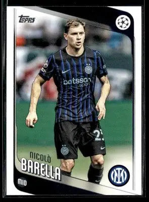 2025-26 Topps UEFA Club Competitions Nicolò Barella #108 Inter Milan