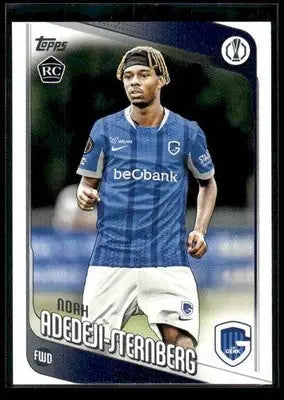 2025-26 Topps UEFA Club Competitions Noah Adedeji-Sternberg #122 RC Genk - Soccer Card Single