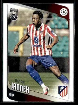 2025-26 Topps UEFA Club Competitions Omar Janneh #137 RC Atletico Madrid