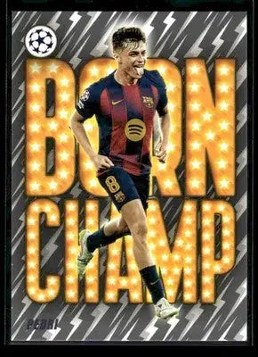 2025-26 Topps UEFA Club Competitions Pedri #BC-4 Born Champ FC Barcelona - Soccer Card Single