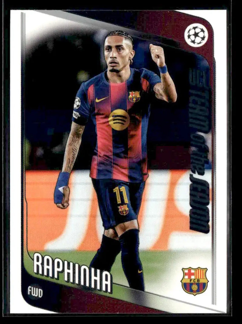 2025-26 Topps UEFA Club Competitions Raphinha #97 FC Barcelona