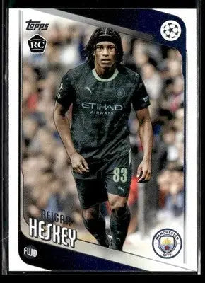 2025-26 Topps UEFA Club Competitions Reigan Heskey #142 RC Manchester City - Soccer Card Single