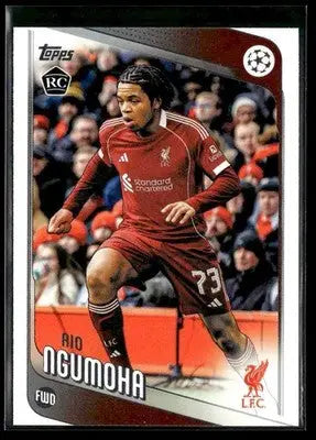 2025-26 Topps UEFA Club Competitions Rio Ngumoha #191 RC Liverpool