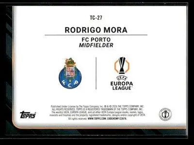 2025-26 Topps UEFA Club Competitions Rodrigo Mora #TC-27 Trophy Chasers Porto - Soccer Card Single