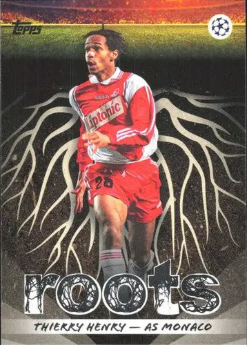 2025-26 Topps UEFA Club Competitions Roots #RT-18 Thierry Henry NM-MT ID:82253 - Soccer Card Single