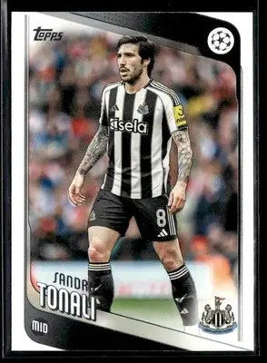 2025-26 Topps UEFA Club Competitions Sandro Tonali #109 Newcastle United