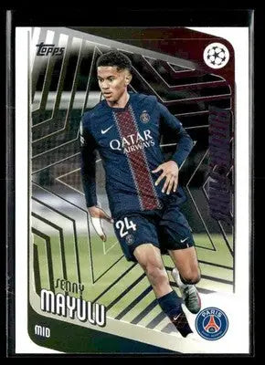 2025-26 Topps UEFA Club Competitions Senny Mayulu #22 Paris Saint-Germain
