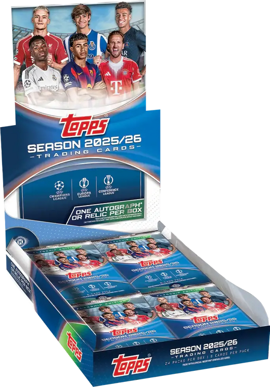 2025-26 Topps UEFA Club Competitions Soccer Hobby Box - Soccer Card Box