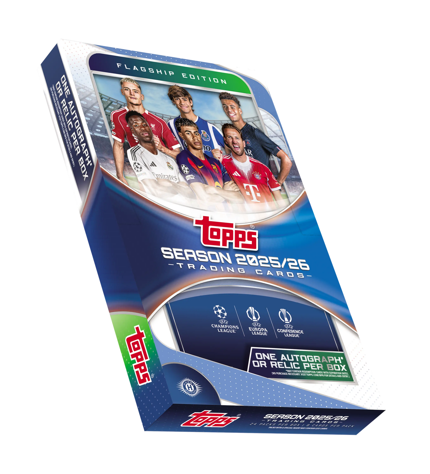 2025-26 Topps UEFA Club Competitions Soccer Hobby Box - Sports Cards - Soccer Sealed