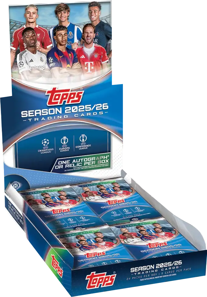 2025-26 Topps UEFA Club Competitions Soccer Hobby Box - Sports Cards - Soccer Sealed