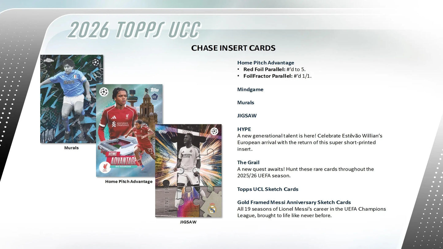 2025-26 Topps UEFA Club Competitions Soccer Hobby Box - Sports Cards - Soccer Sealed