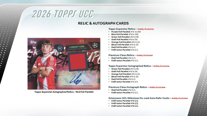2025-26 Topps UEFA Club Competitions Soccer Hobby Box - Sports Cards - Soccer Sealed