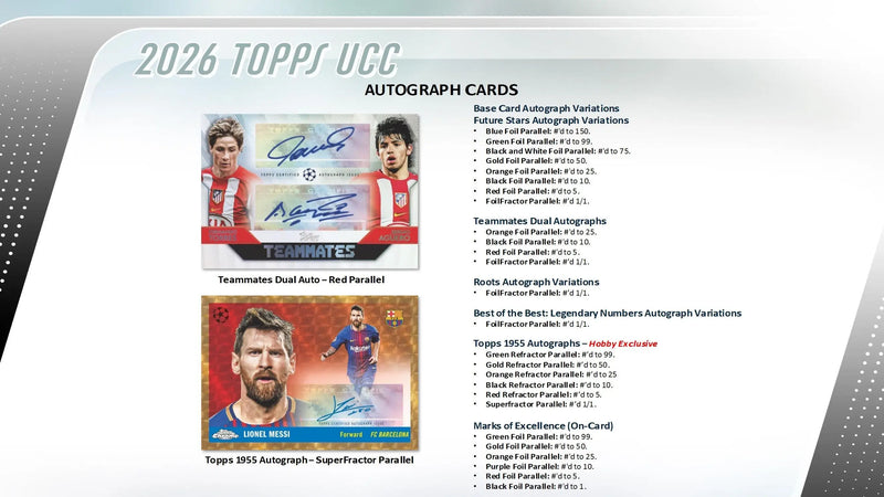 2025-26 Topps UEFA Club Competitions Soccer Hobby Box - Sports Cards - Soccer Sealed