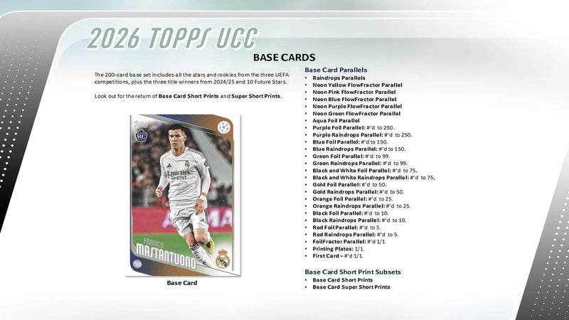 2025-26 Topps UEFA Club Competitions Soccer Hobby Box - Sports Cards - Soccer Sealed