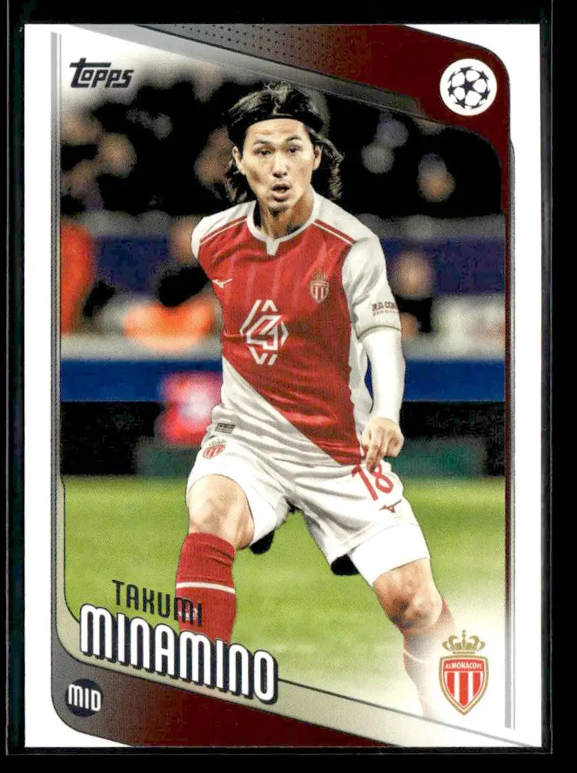 2025-26 Topps UEFA Club Competitions Takumi Minamino #123 AS Monaco