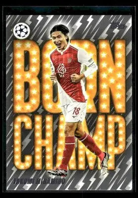 2025-26 Topps UEFA Club Competitions Takumi Minamino #BC-12 Born Champ AS Monaco - Soccer Card Single