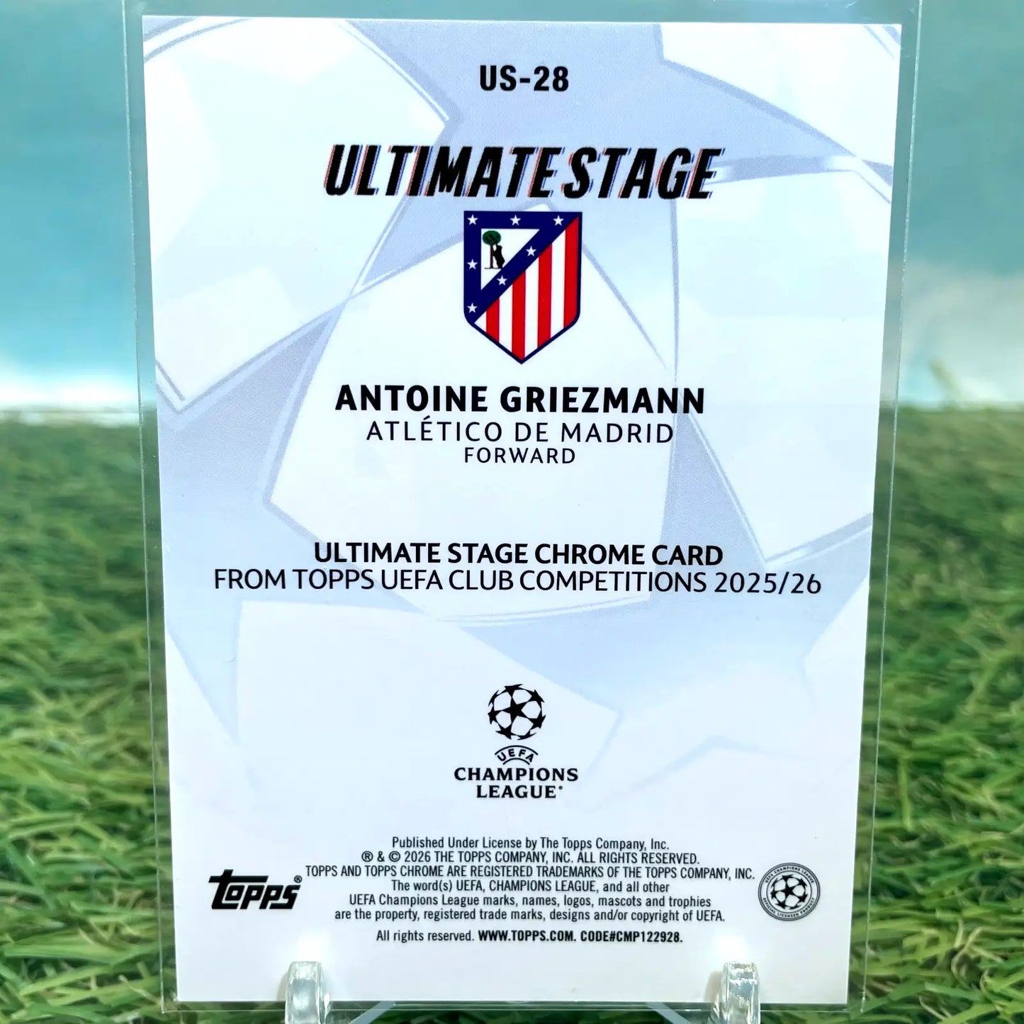 2025-26 Topps UEFA Club Competitions Ultimate Stage Chrome Antoine Griezmann - Soccer Card Single