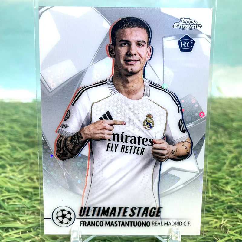 2025-26 Topps UEFA Club Competitions Ultimate Stage Chrome Franco Mastantuono RC - Soccer Card Single