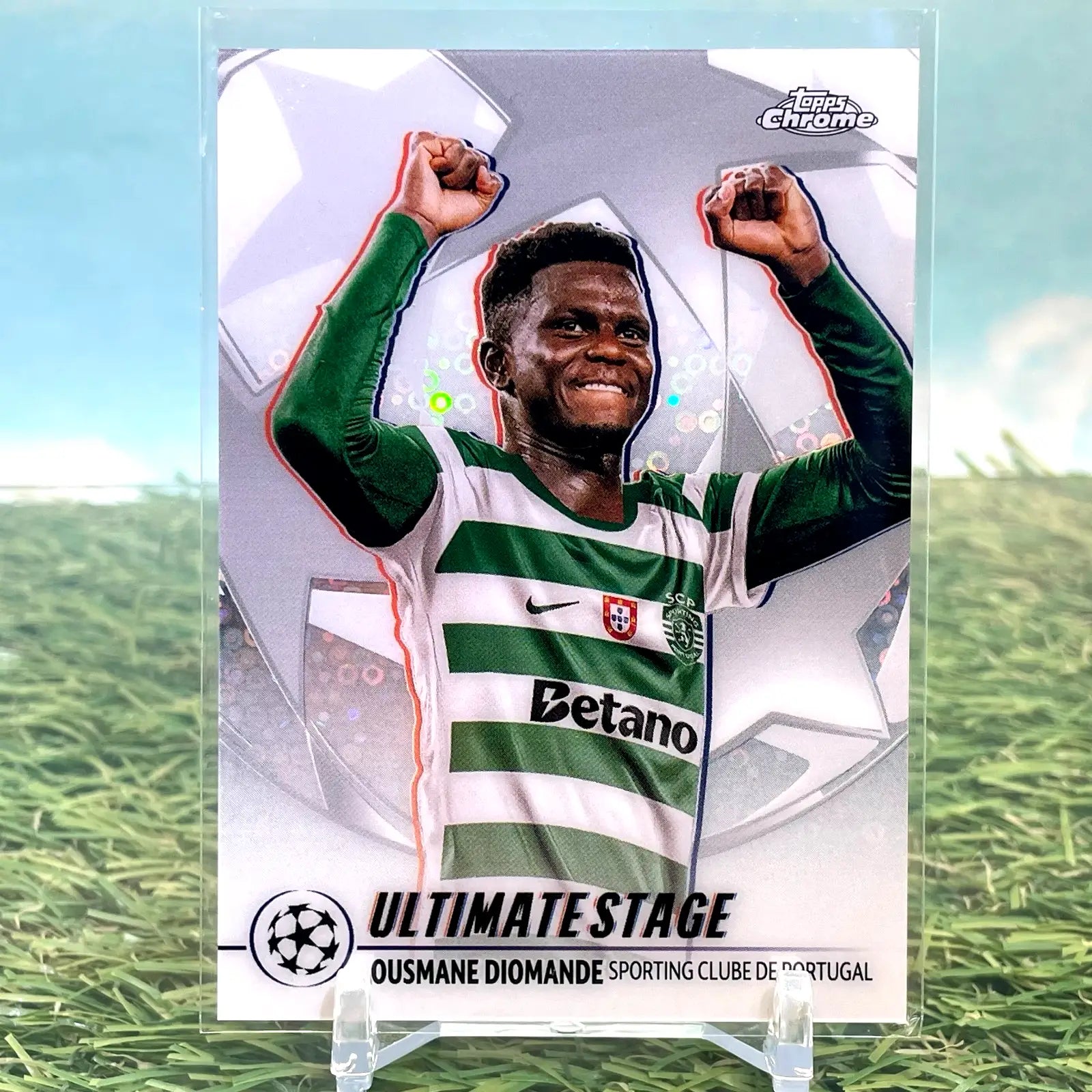 2025-26 Topps UEFA Club Competitions Ultimate Stage Chrome Ousmane Diomande - Soccer Card Single