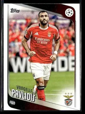 2025-26 Topps UEFA Club Competitions Vangelis Pavlidis #34 Benfica