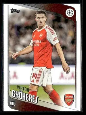 2025-26 Topps UEFA Club Competitions Viktor Gyökeres #42 Arsenal FC