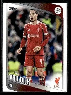 2025-26 Topps UEFA Club Competitions Virgil van Dijk #79 Liverpool