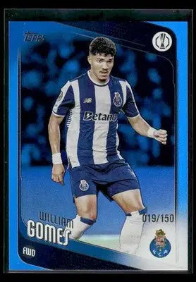 2025-26 Topps UEFA Club Competitions William Gomes #50 Blue Foil SN #/150 Porto - Soccer Card Single