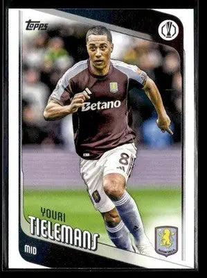 2025-26 Topps UEFA Club Competitions Youri Tielemans #8 Aston Villa