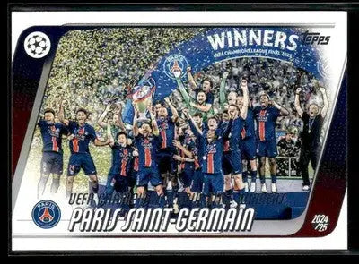 2025-26 Topps UEFA Club Comps 2024-25 Title Winners #166 Paris Saint-Germain