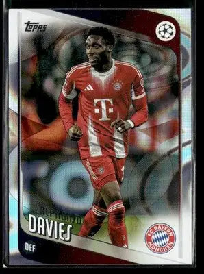 2025-26 Topps UEFA Club Comps Alphonso Davies #90 Raindrops FC Bayern Munchen