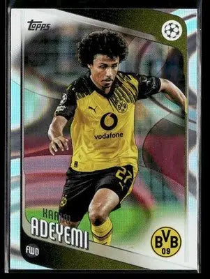 2025-26 Topps UEFA Club Comps Karim Adeyemi #128 Raindrops Borussia Dortmund