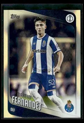 2025-26 Topps UEFA Club Comps Martim Fernandes #62 Neon Yellow FlowFractor