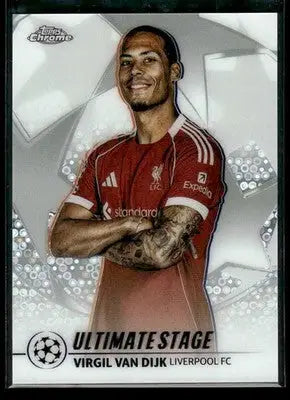 2025-26 Topps UEFA Club Comps Virgil van Dijk #US-1 Ultimate Stage Chrome